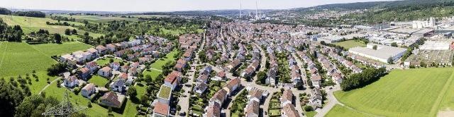 Panoramaaufnahme von Deizisau