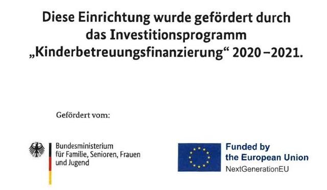 Investitionsprogramm des Bundes zur Kinderbetreuungsfinanzierung 2020-2021