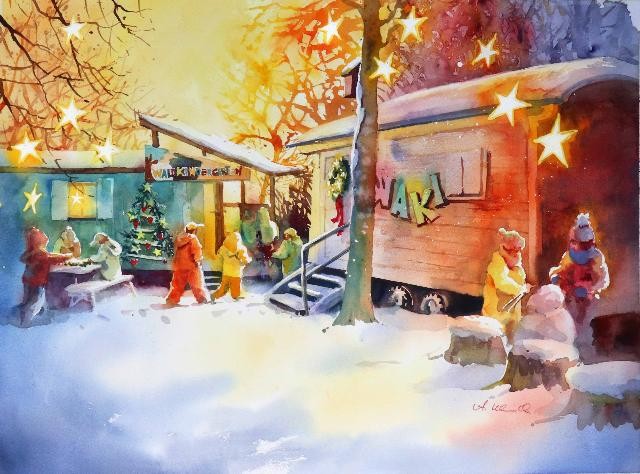 Weihnachtilcher Waldkindergarten