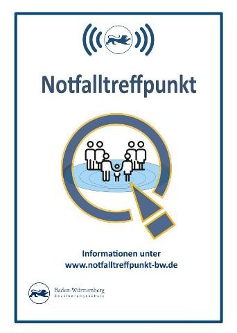 Notfalltreffpunkt Hinweisbild zum Notfalltreffpukt im Rathaus Deizisau